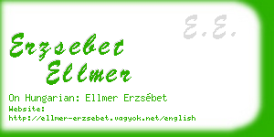 erzsebet ellmer business card